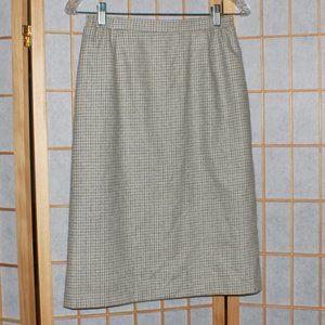 Vintage Oui Petites (by Tan Jay) Houndstooth Pencil Skirt